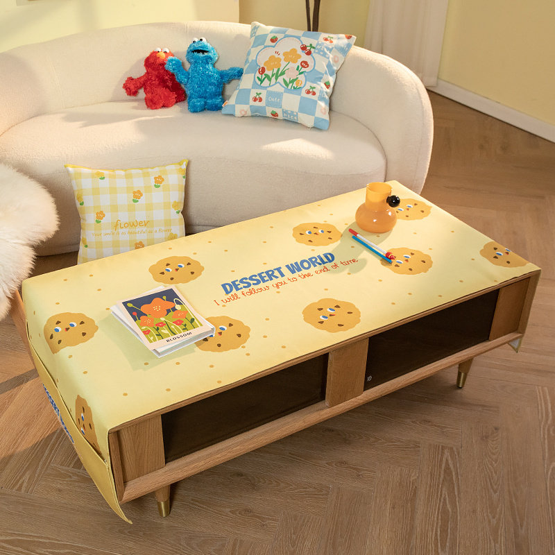 风客厅茶几布防水防烫盖布盖巾ins网红卡其色餐桌布台布,居家布艺,桌布,淘宝优惠券,粉丝福利购,淘宝优惠卷