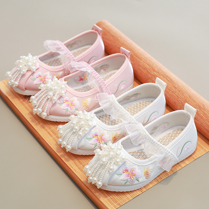 老北京布鞋女童汉服鞋透气防滑