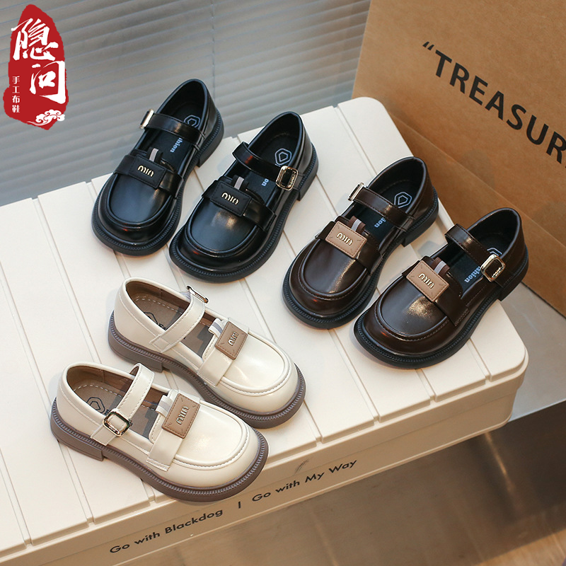 女童英伦风小皮鞋2025春秋季新款软底玛丽珍公主儿童休闲厚底单鞋