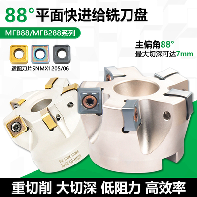 88度平面重切削快进给铣刀盘