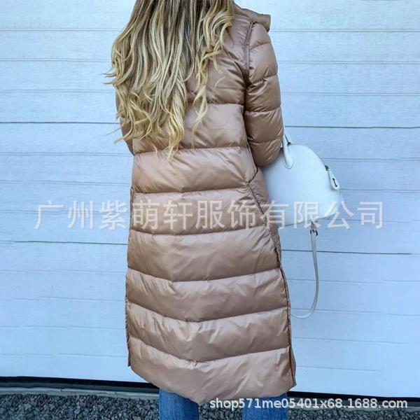 Fashionable reversible down jacket cotton coat plus size-封面