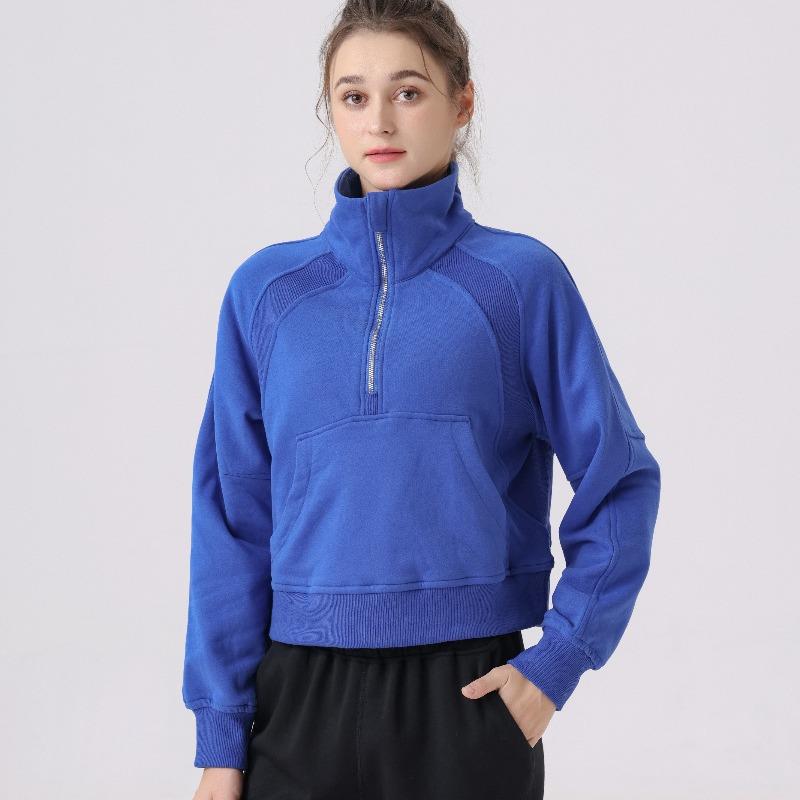 Jacket Sports Hooded Top Fleece Fitness Yoga Sweatshirt