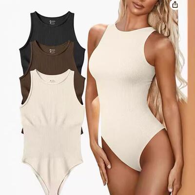 new hot tops streetwear bodysuits clothes catsuit neck