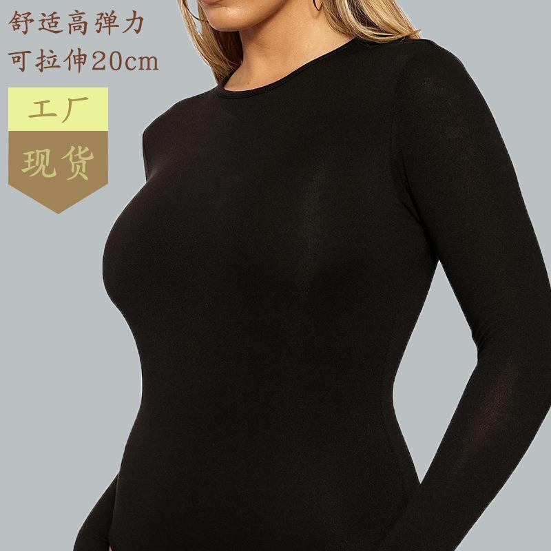 womens bodysuit longshort body-hugging high stretch leotard
