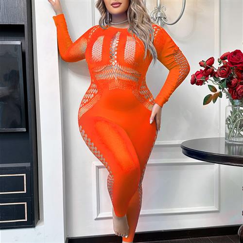 Seamless jumpsuit tight fashionable size high waist plus