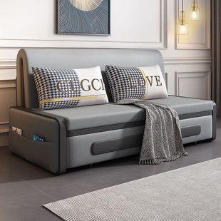 三防科技布沙发床一体两用可折叠推拉伸缩式 客厅小户型单双人免洗