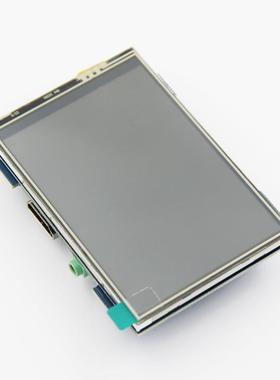 热销3.5寸高清 HDMI树莓派3/4代 3B+显示器 Raspberry Pi LCD触摸