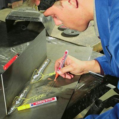 热销德国工业油漆笔防酒精不掉色edding8750螺丝标记耐油污高温记