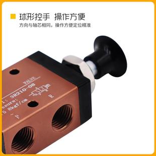 4R210 热销手拉阀机械阀手动气阀气动开关二位三通5通3R 08控制气