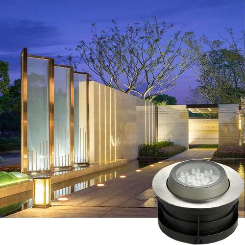 热销地埋灯嵌入式可调led户外防水地面射灯草坪草地埋灯花园别墅