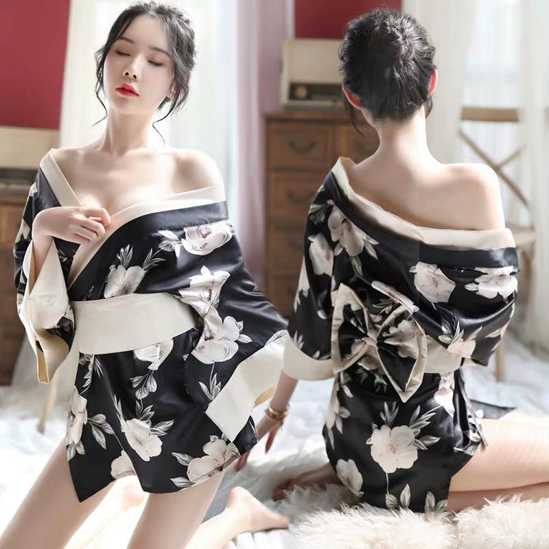 夜店睡衣性感浴袍大码睡裙日系和服制服古代寝服主播套装冰丝内衣