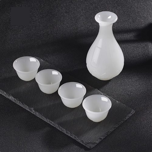中式分酒器仿羊脂白玉