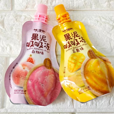 T 悠客家 果泥吸吸冻 7月到期 芒果味 500g左右称重（460-540g）