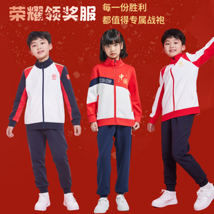 新款ZOKE洲克青少年成人领奖服保暖游泳队服男女儿童套装