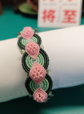 手工编织手绳包邮可调节女蜡线