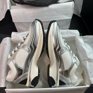 maomao～银角大王～拼色厚底系带休闲运动鞋女增高4cm