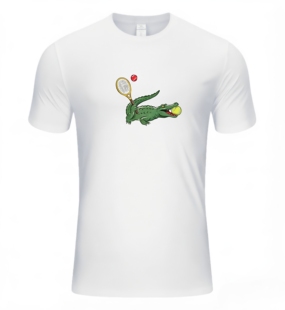 新款鳄鱼网球服男款速干透气吸汗运动训练服健身跑步华鳄T恤定制