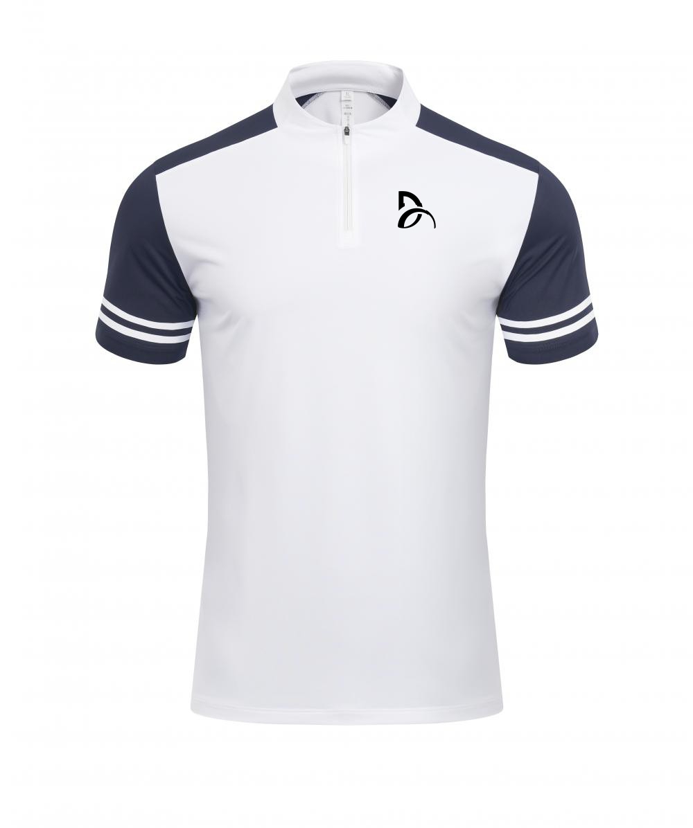 新款白色德约科维奇网球POLO衫速干吸汗网球服男专业定制