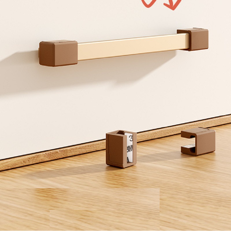 热销新防护硅胶防撞角抽屉把手GT型一字衣柜子拉手包角儿童防碰角