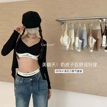 0518承托力奶皮子氧气内衣女无钢圈小胸聚拢防下垂无痕文胸罩套装