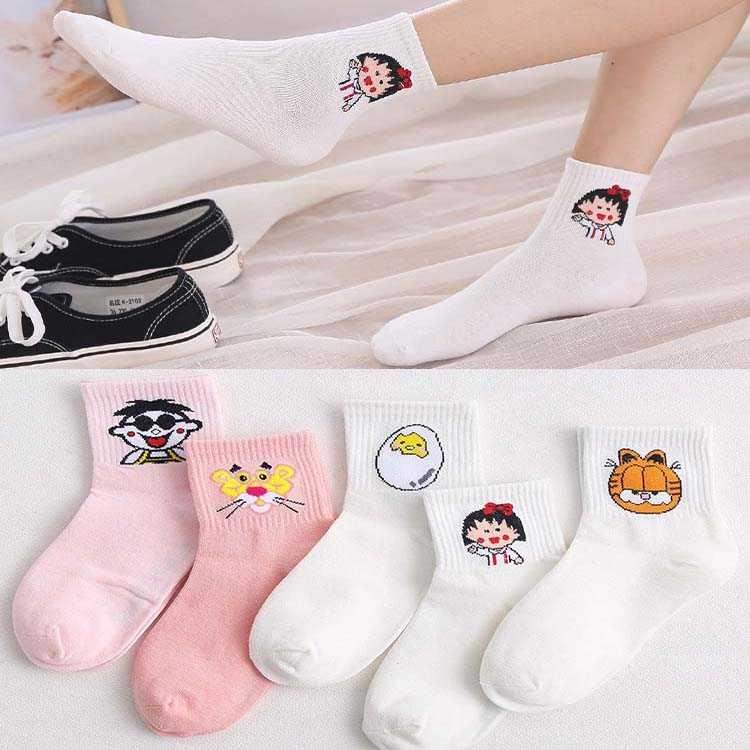 【5雙裝】粉紅豹女生中筒韓版卡通襪個性搞怪襪子韓國學院風長襪在類目 女士內衣/男士內衣/家居服, 短襪/打底襪/絲襪/美腿襪中 - 來自Buy2taobao.com提供專業的淘寶代購服務