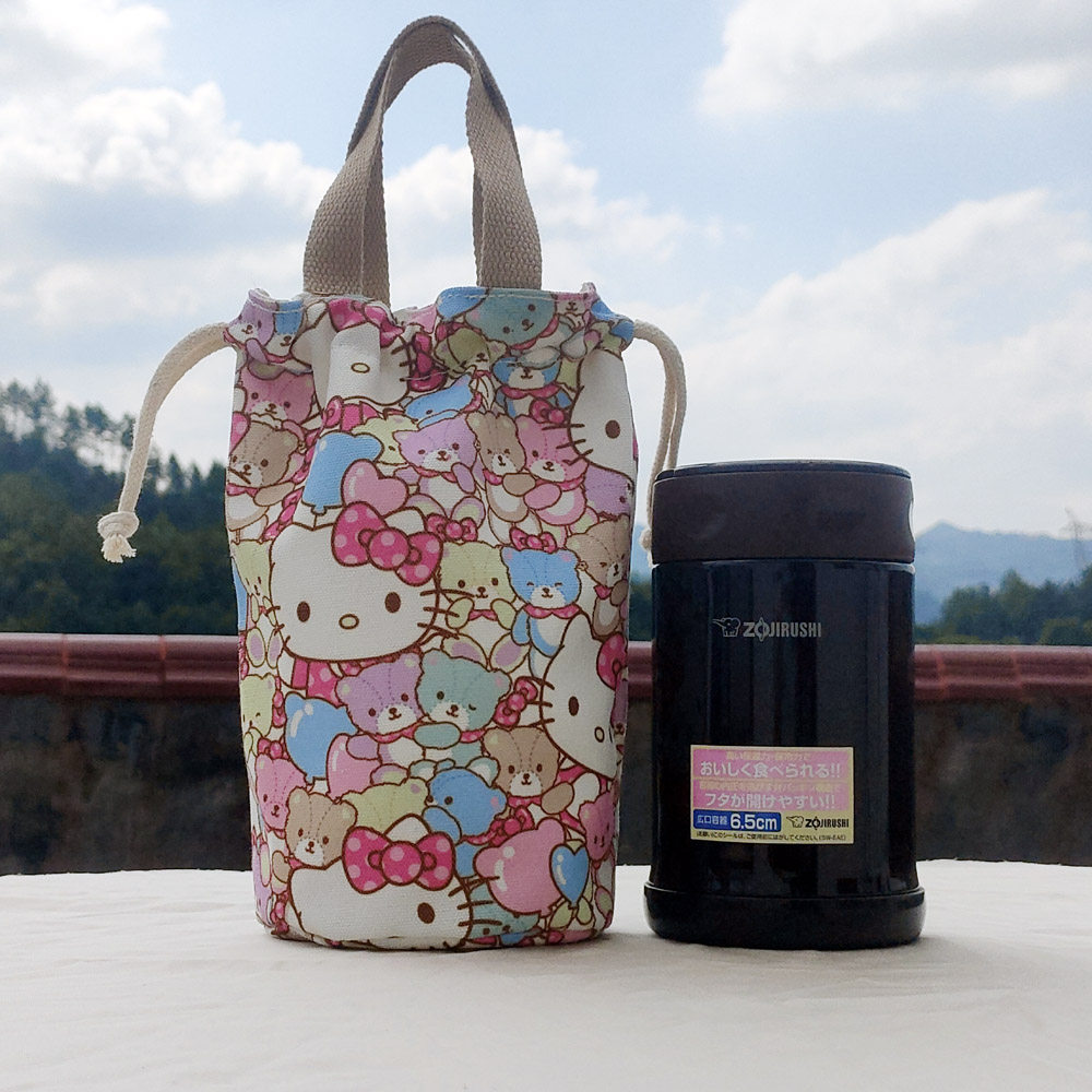 保温杯套500ML闷烧杯保护套迷你饭盒袋象印牌子的可爱双层可定制