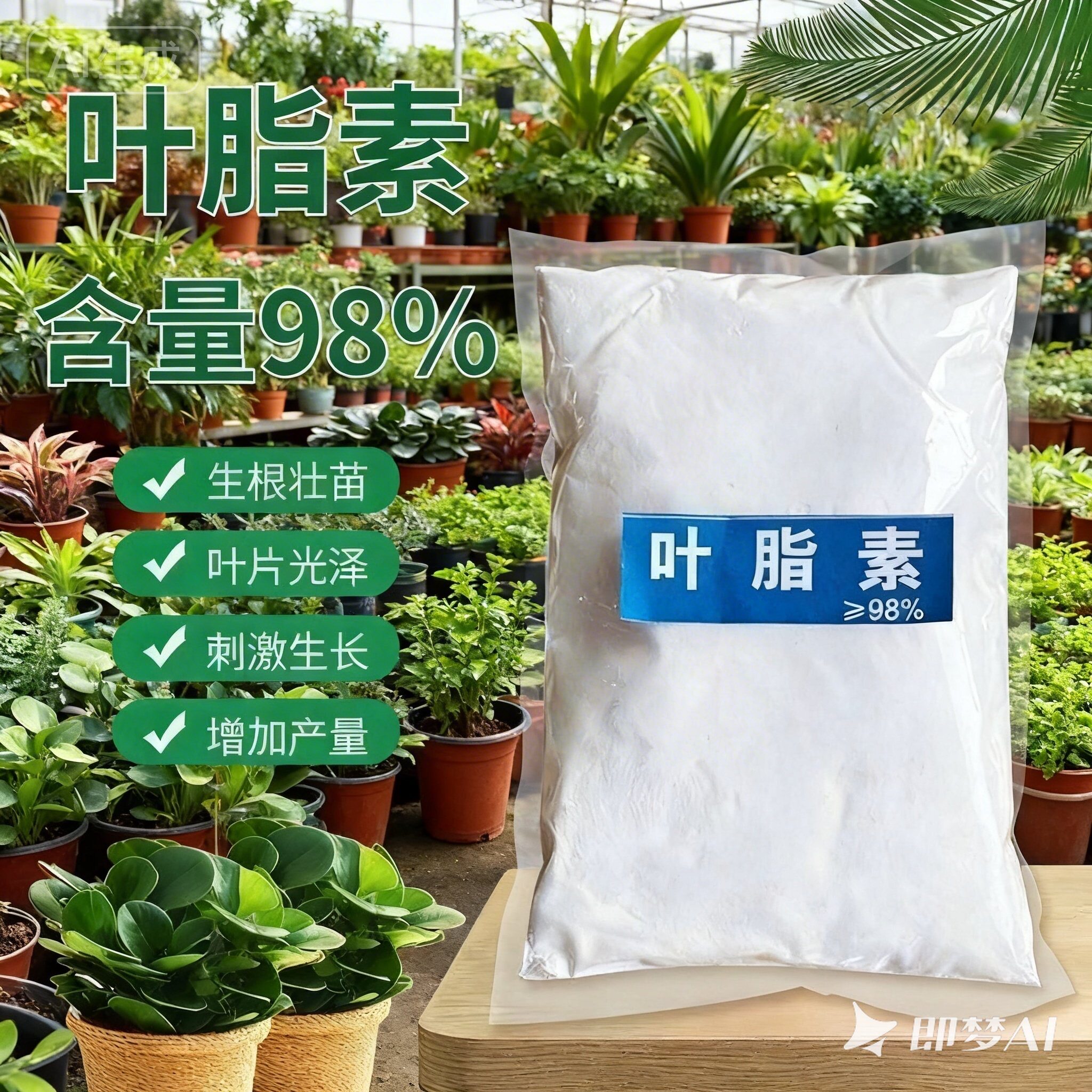 含量98%叶脂素植物花卉作物通用增加植物脂肪量促进根系生长粉剂