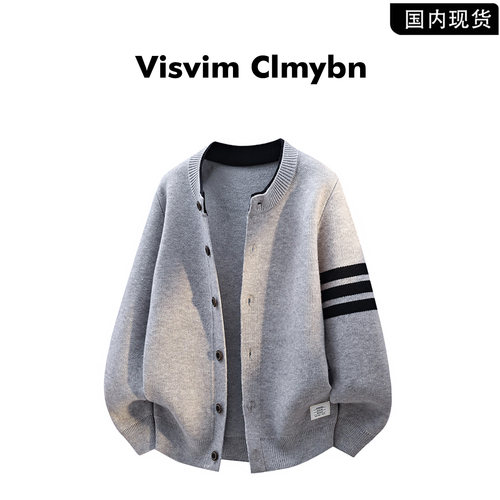 VISVIMCLMYBN秋冬撞色针织开衫
