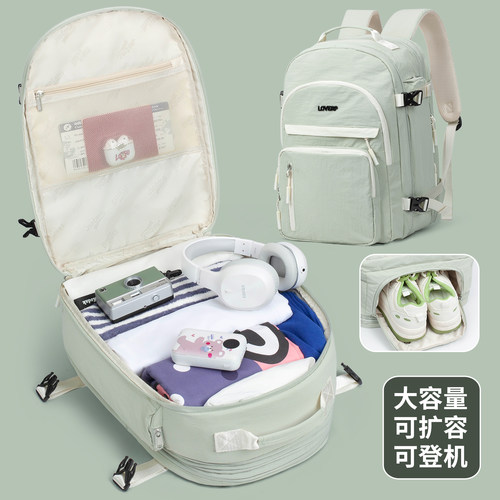 蝶与周超大容量轻便旅行双肩背包