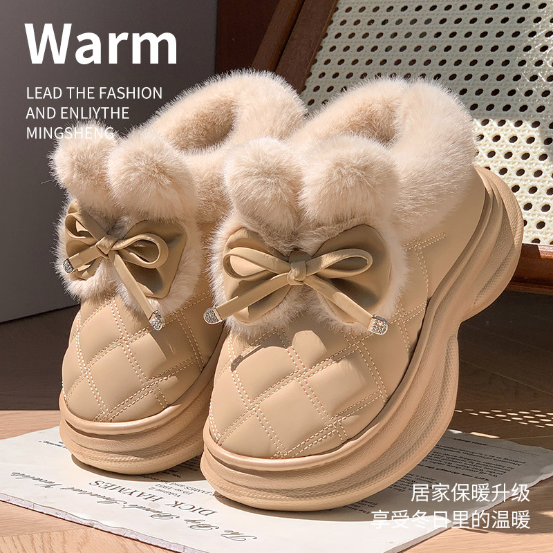 御寒保暖棉拖鞋女款冬季包跟厚实加绒加厚毛绒毛毛居家外穿不累脚,居家布艺,居家棉拖/棉鞋,淘宝优惠券,粉丝福利购,淘宝优惠卷