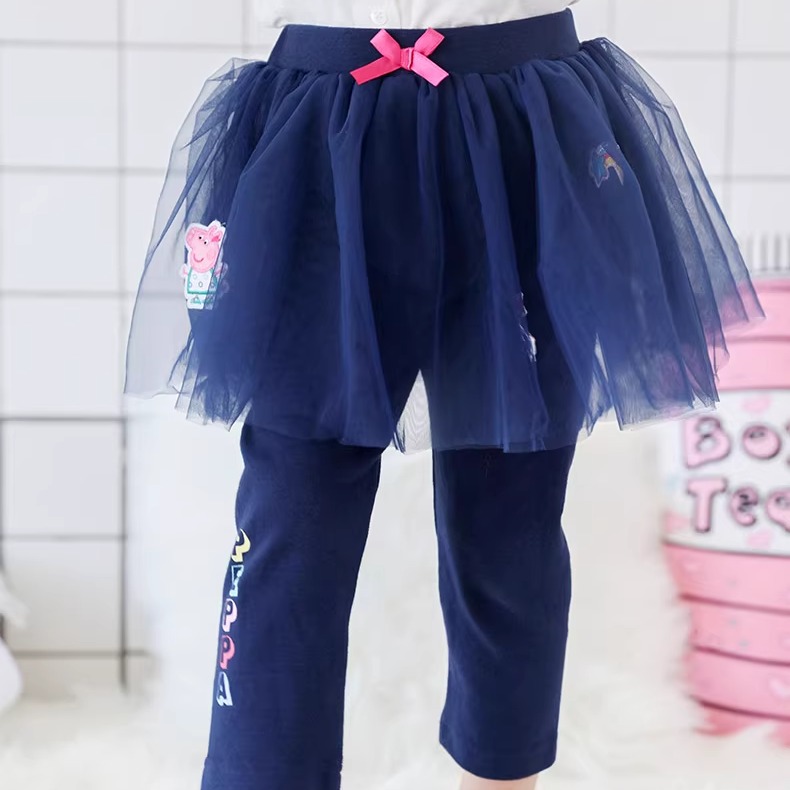 女童可爱公主风网纱裙裤