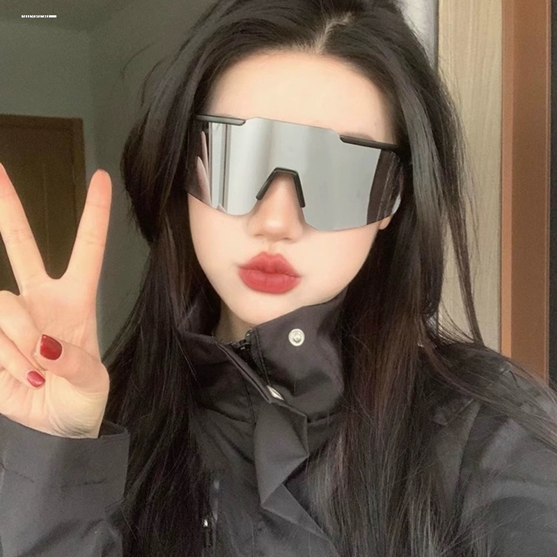 户外运动骑行护目眼镜太阳镜男士防紫外线复古大框防风遮阳墨镜女