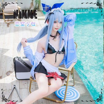 【恋空少女】现货 NIKKE胜利女神安克天真的女仆比基尼泳衣cos女
