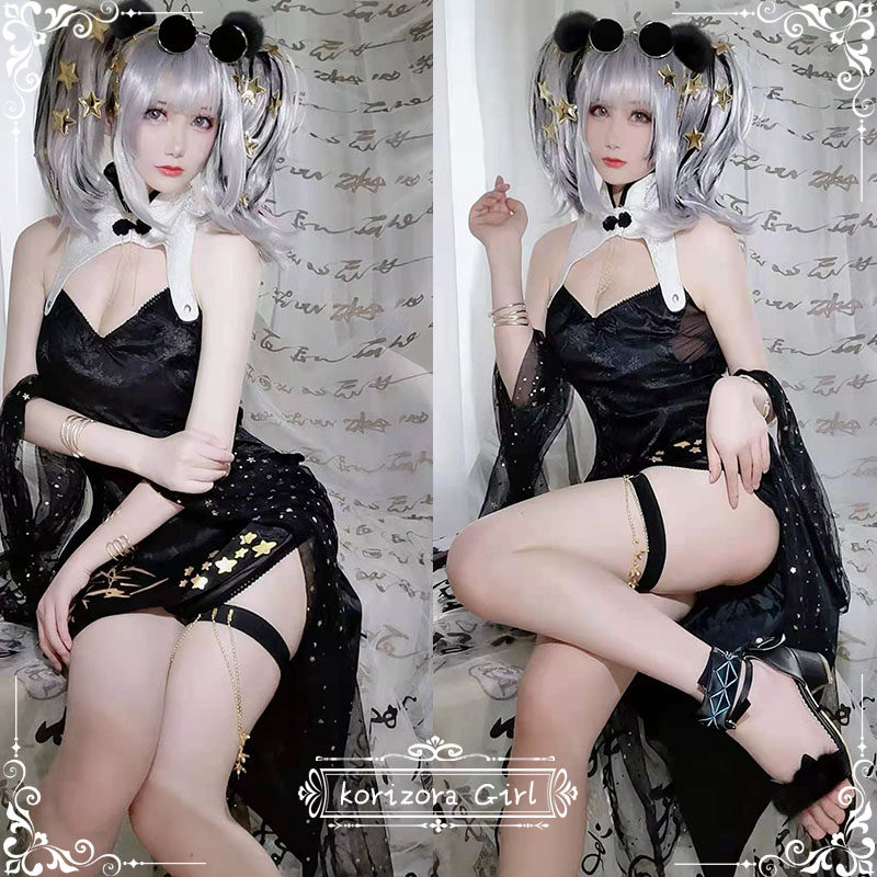 【恋空少女】现货 明日方舟食铁兽低胸高叉旗袍cosplay动漫女全套