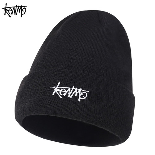 潮牌冬季护耳男士日系纯色针织帽