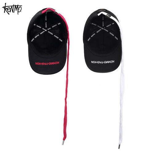 飘带ins潮牌权志龙同款黑色帽子