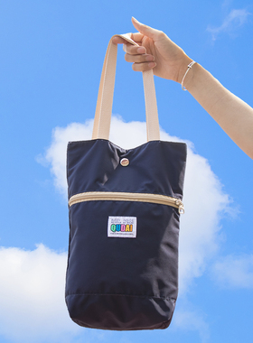 手提袋子女手拎包上班外出雨伞焖烧杯水杯时尚百搭韩版日系小布包