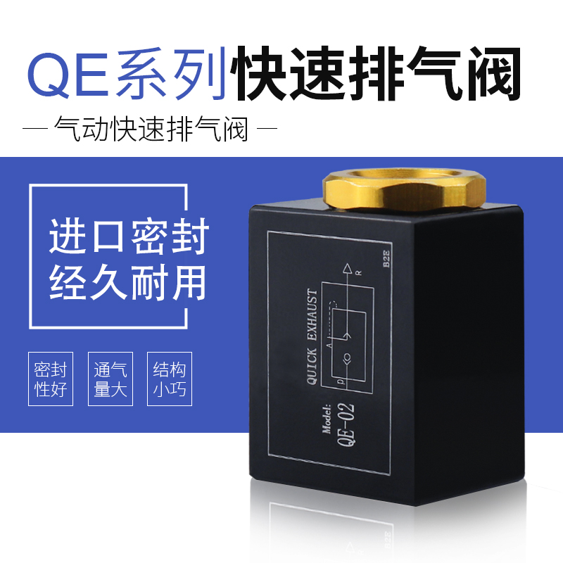 气动qe-02/03/04/01快排阀快速排气阀急排阀放气阀配件