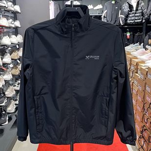 潮流修身 鸿星尔克2024春季 立领夹克外套韩版 男士 百搭休闲上衣 新款