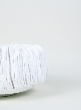 白色立体肌理纹树脂多瓣摆件装饰书房桌面家居装饰品玄关售楼处