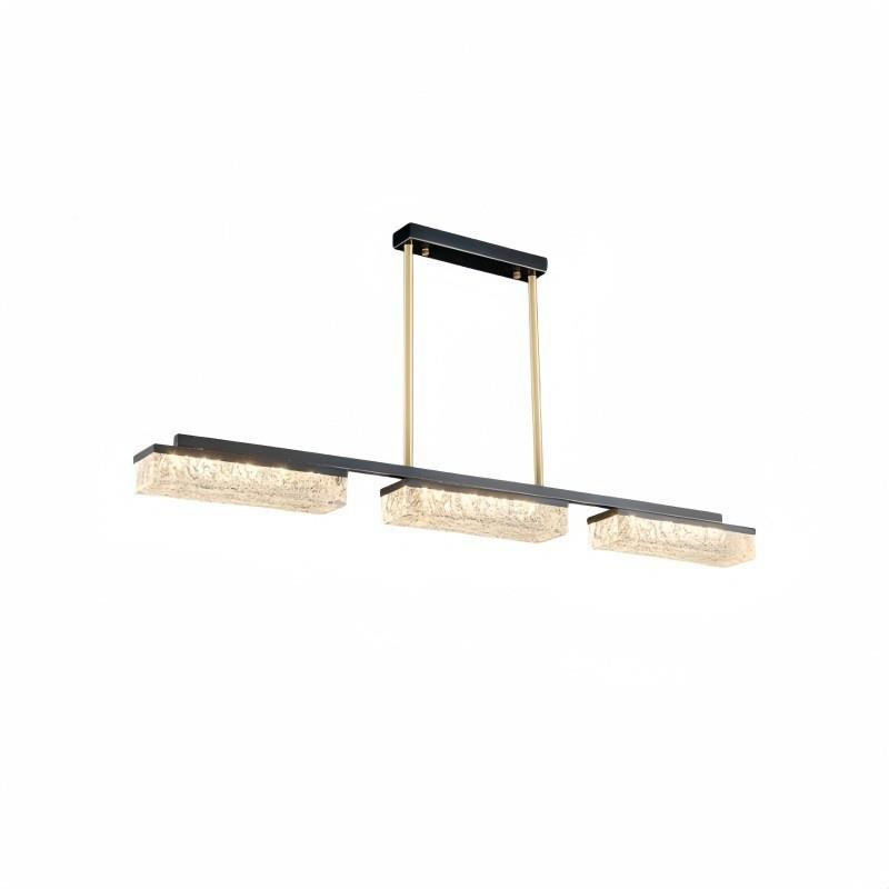 全意铜一字长条吊2餐厅灯024年新款树脂灯轻259奢创现代简约餐桌