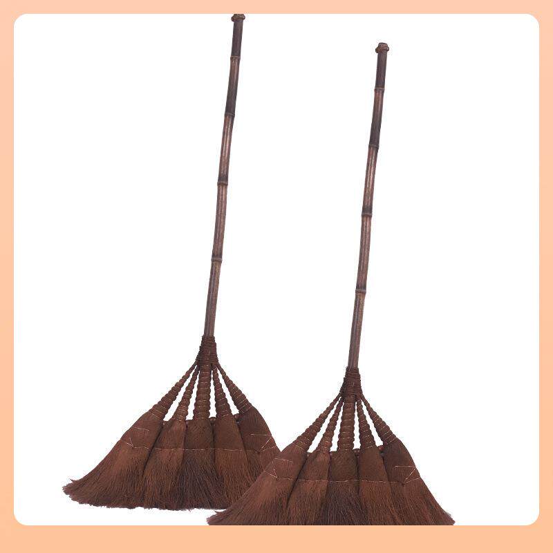 紫竹长杆铜丝珠子棕扫把=扫帚宗鬃毛粽毛用纯手工大把棕榈扫把扫