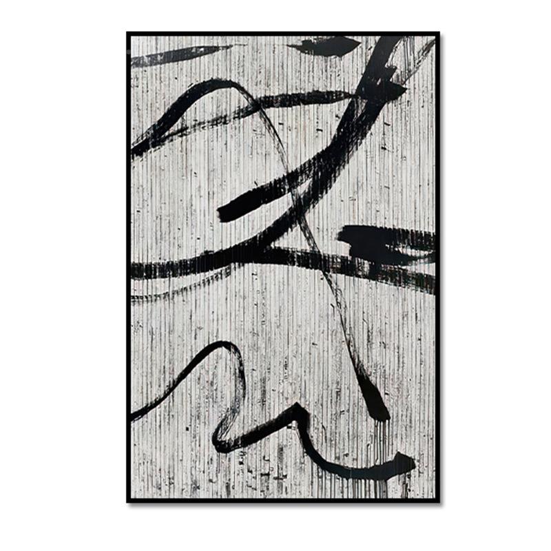 抽象艺术侘寂风抽象无框画板间画现定代油画布装饰样寂侘风酒店民