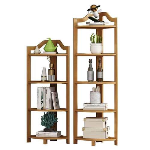 转角置物架卧室客厅墙角多层储物架落地三角架简约书架子浴室收纳