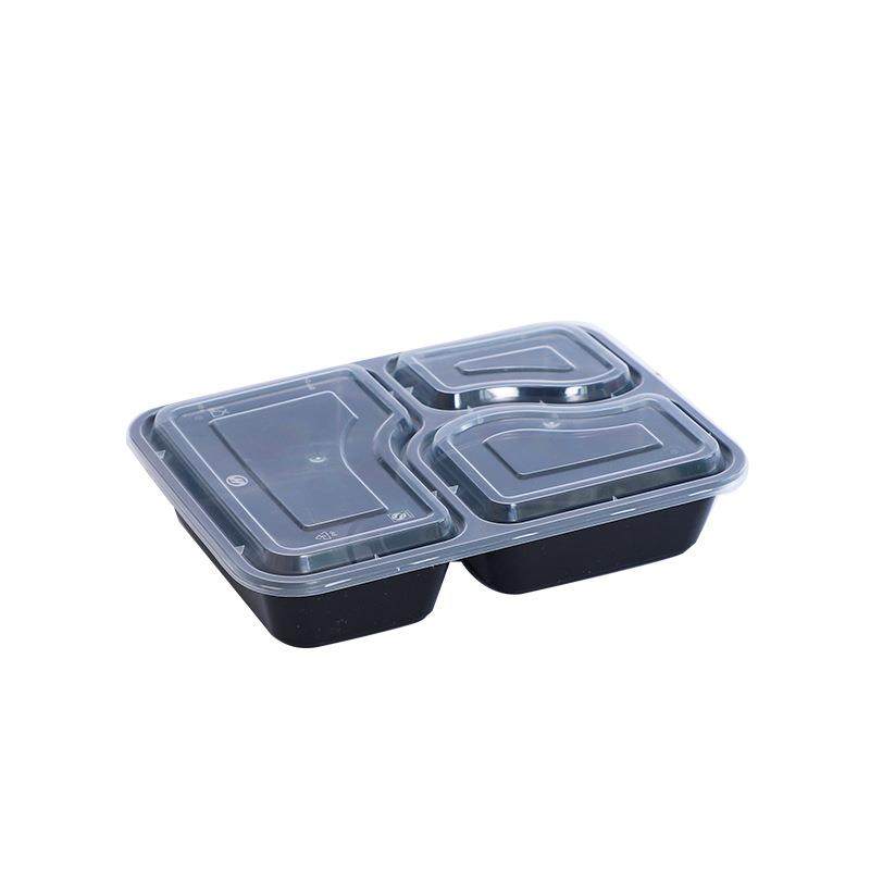 一次性餐盒二格三格四格五格多格分餐外卖打包盒PP长方形便当餐盒