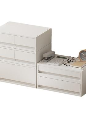 日本抽屉式收纳盒多层塑料储物柜子衣柜整理盒多功能桌面A4文件盒