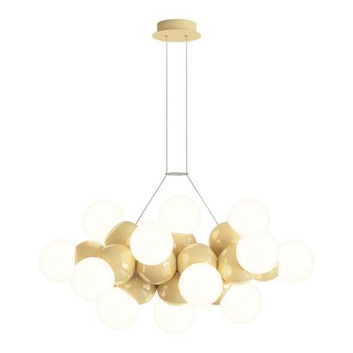 北欧奶油风吊灯现代简约大气客厅主灯魔豆分子餐厅卧室中山灯具