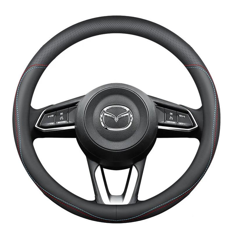 适用马自788达3把昂克赛拉方盘套c特x-5/向30/4/8睿翼阿兹汽车套