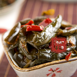 湖北仙桃特产大志大脆皮黄瓜农家腌腌黄瓜泡菜下饭菜280g*9袋即食