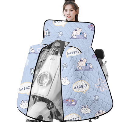 艾佳斗篷式电动车挡风被